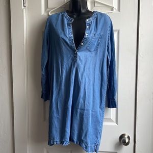 Loft denim dress size small petite